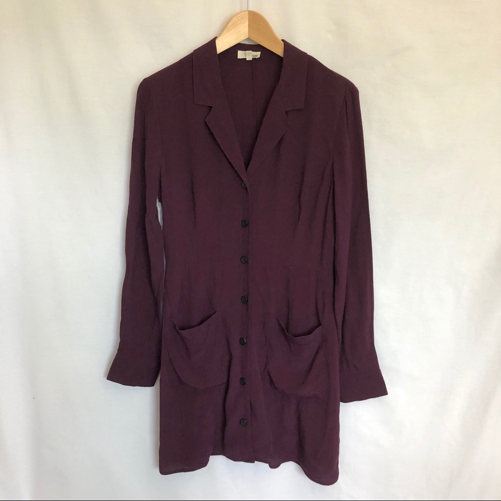 Aritzia Wilfred Free NWT Plum Myriem mini dress 6